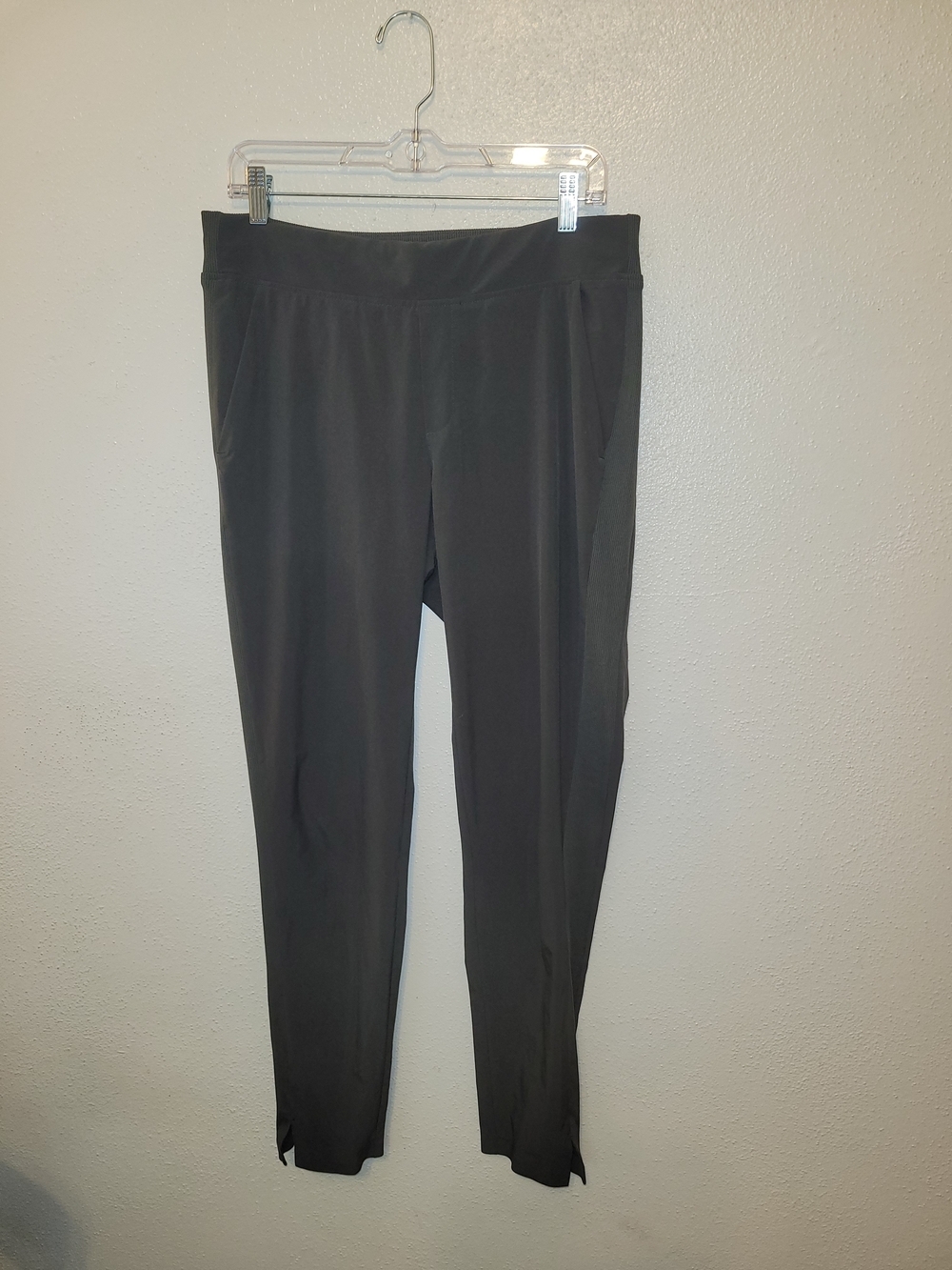 Athleta Brooklyn Mid Rise Ankle Pant Shadow Grey Tapered Leg